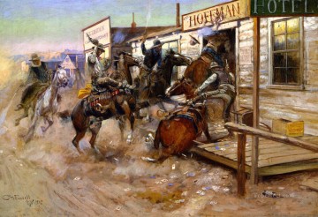  1909 Pintura - Entra sin llamar 1909 Charles Marion Russell